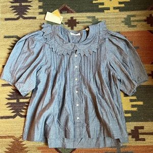 Altered Doen Hickory Chambray top L
